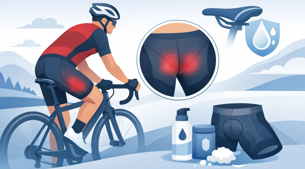 Come prevenire il cycling chafing