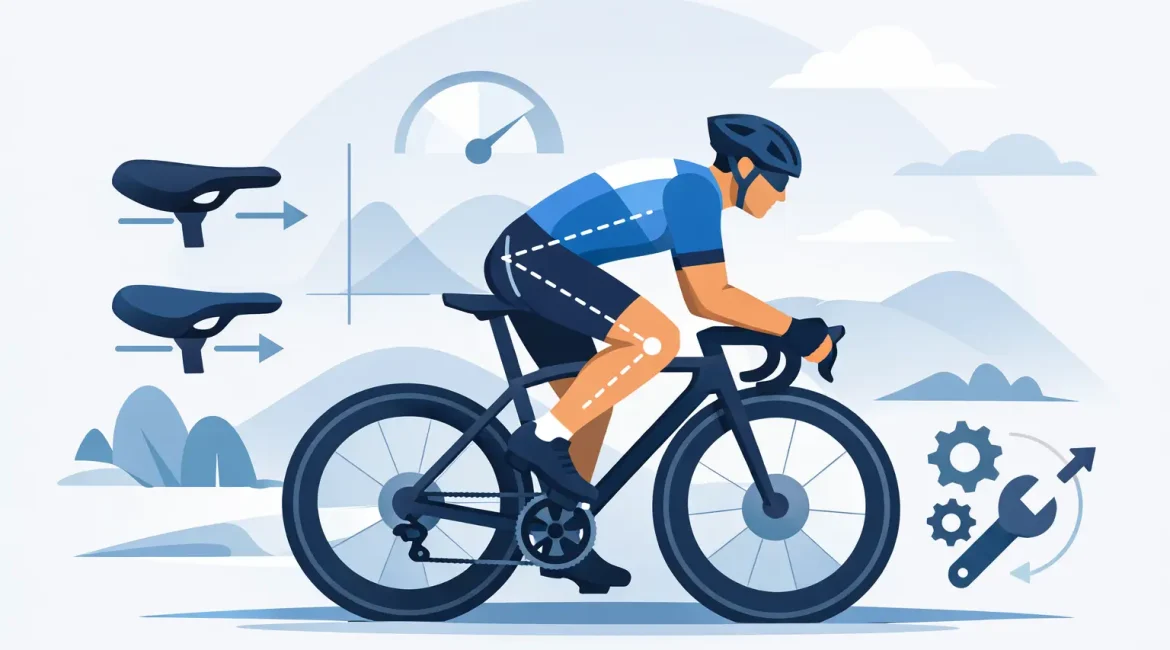 Ottimizzare l’arretramento sella del ciclista